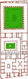 Plan maison du Faune a Pompei